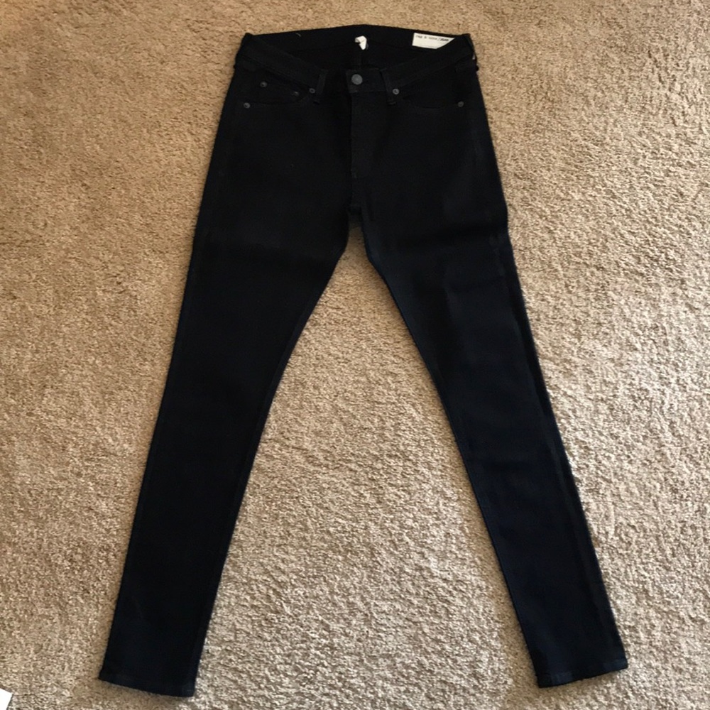Rag & Bone Skinny Black Jeans